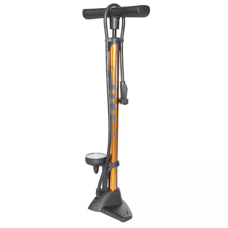 Bomba De Pé Encher Pneu Bike Bicicleta Giyo Gf5725 Dourada