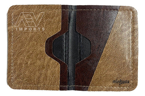 Carteira Couro Ecológico Com Bloqueador Rfid Antifurto