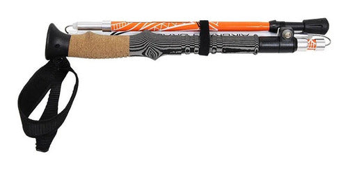 Bastão De Caminhada Bengala Actos Anti-shock Azteq - Preto