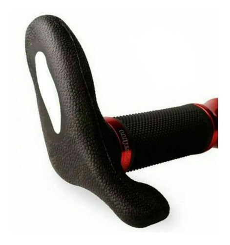 Bar End Guidão Absolute Ergonômico Emborrachado Reversível