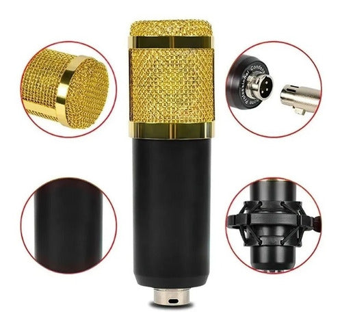 Microfone Estúdio Profissional Condensador Tomate Mt-1025