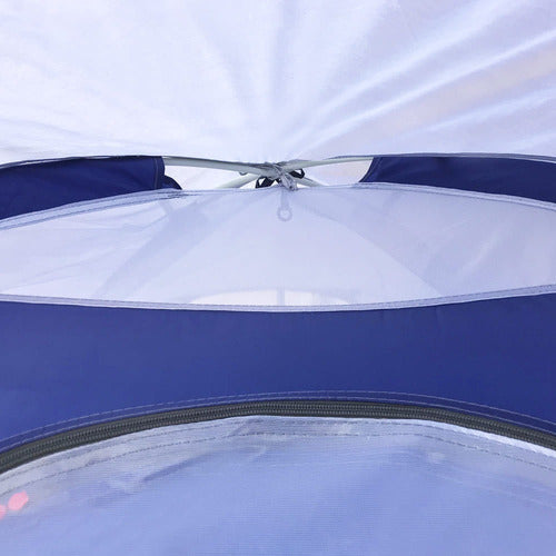 Barraca de Camping Nautika Dome Acampamento 3 Pessoas Coluna Cinza e Azul