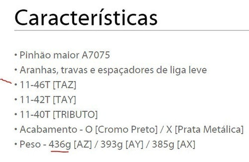 Cassete K7 Sunrace Mx3 10V 11X46 Dentes 11-46 Cog 11/46 Bike