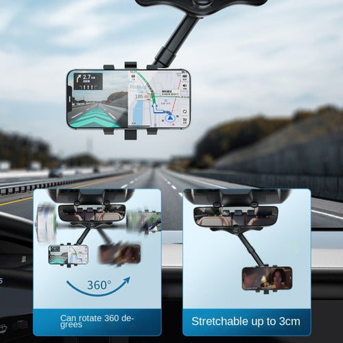 Suporte Universal Veicular Retrovisor Mesa Celular Smartphon