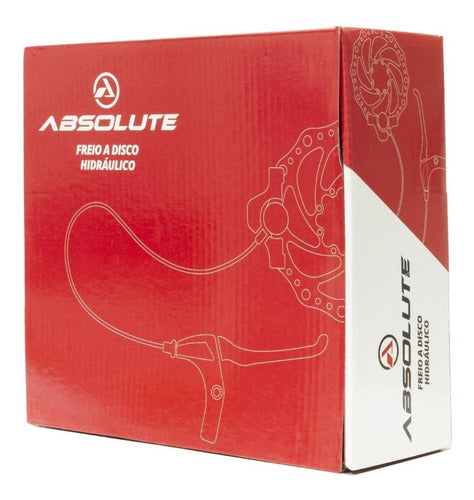 Kit Freio A Disco Hidráulico Absolute Mtb Rotor 160mm Par