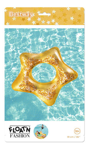 Boia Circular Piscina Glitter A Partir De 10 Anos Bestway