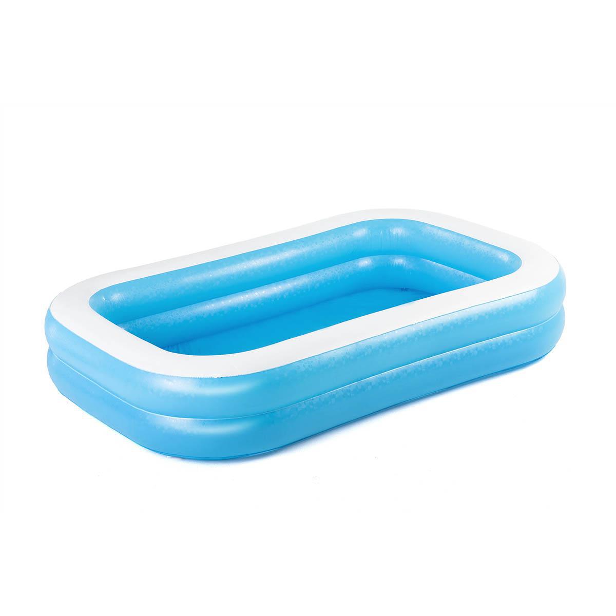 Piscina Inflável Retangular Bestway 778l Material Resistente - Azul