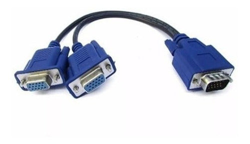 Cabo De Vídeo Vga Y Splitter Divisor 30Cm Duplo Mbtech