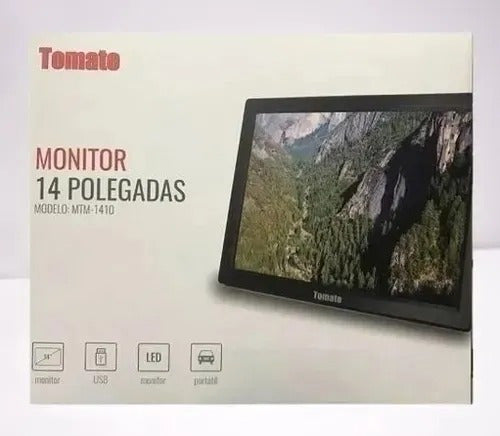 Monitor Tv Portátil 14 Polegadas Hdmi Tomate Mtm-1410