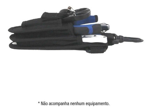 Porta Alicate Triplo Pro Team Preto - Pesca Brasil