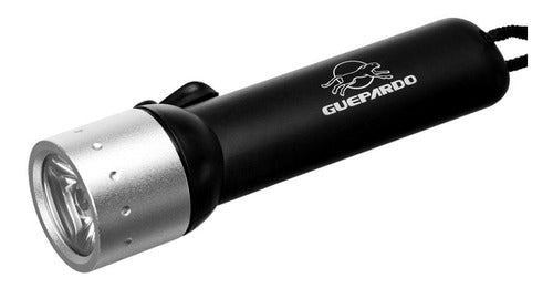 Lanterna De Mergulho Guepardo Abrolhos De 120 Lúmens Preto