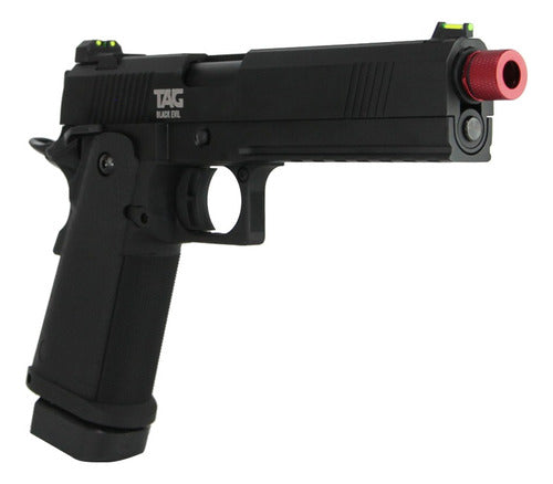 Pistola De Airsoft Tag Black Evil Hi Capa 5.1 Semiautomático