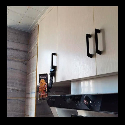 Suporte P/ Celular Clip Retrovisor Mesa Multi Aplicações