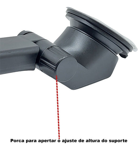 Suporte Celular Veicular Articulado Ventosa Braço Extensível