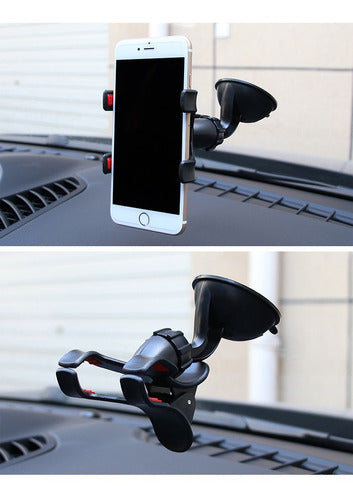 Suporte Celular Carro Fixação Vidro Forte Universal Giro 360