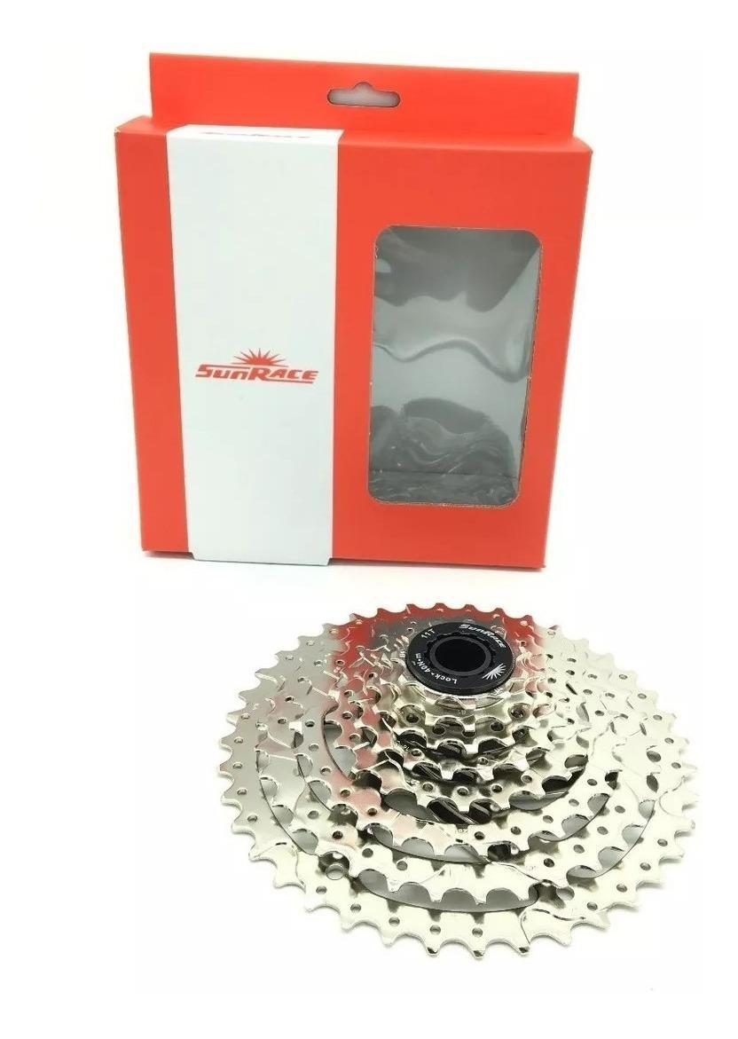Cassete 8V Sunrace M680 11-40D Compatível Grupo Shimano Sram