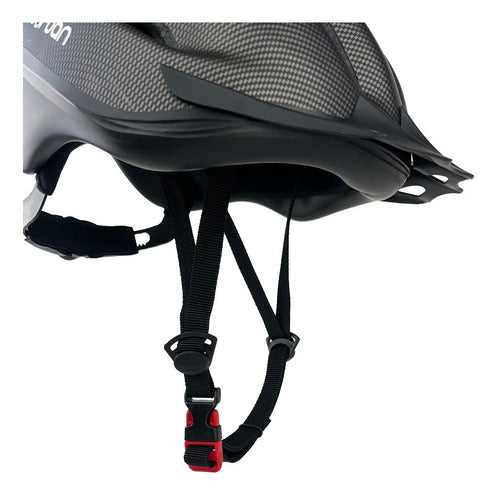 Capacete De Ciclismo Durban Estampa Em Carbono Bike Adulto