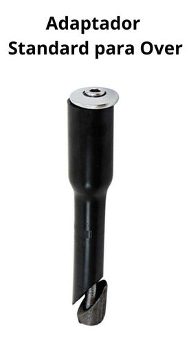 Guidão Alumínio Mesa 31.8mm Kit Bicicleta Adaptador 21.1mm