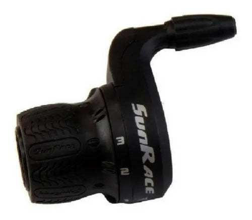 Alavanca De Marcha Sunrace Twist Shifter M27 3x7v Com Cabos
