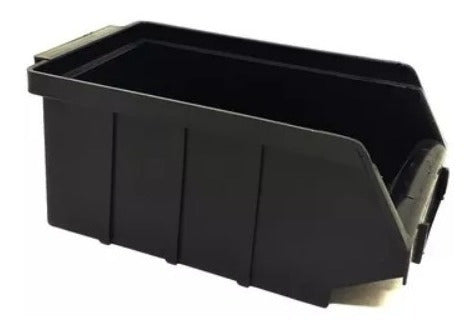 20 Peças Caixa Bin Organizadora Plástica Nº3 Preta