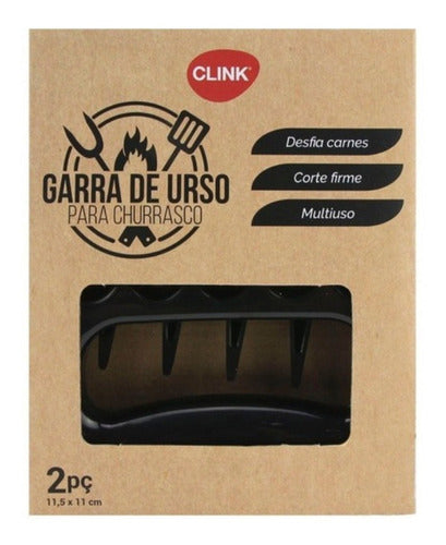 2 Garras De Urso Combo Churrasco Corte Firme Desfia Carnes