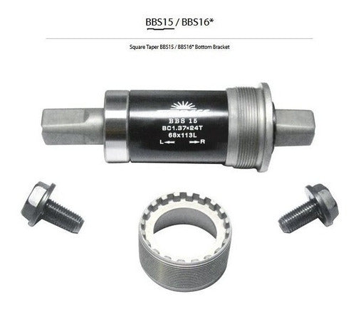 Movimento Central Sunrace Rolamento Bike Bbs15 68X119Mm