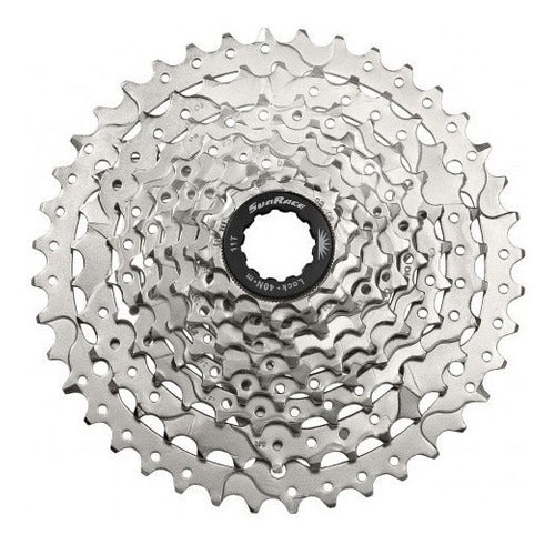 Kit Sunrace Catraca Cassete 9V+Coroa 11V + Corrente