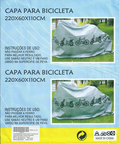 Capa De Chuva Para Bicicleta Scooter Impermeável Aros 29 26
