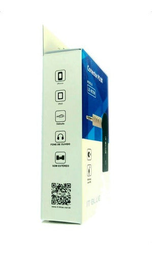 Adaptador Transmissor Bluetooth P2 Veicular Audio Automotivo