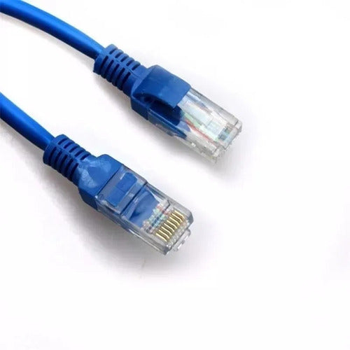 Cabo De Rede 20 Metros Rj45 Internet Lan Azul