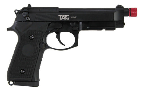 Pistola Airsoft Tag M92 Modelo Savage Semi Automática