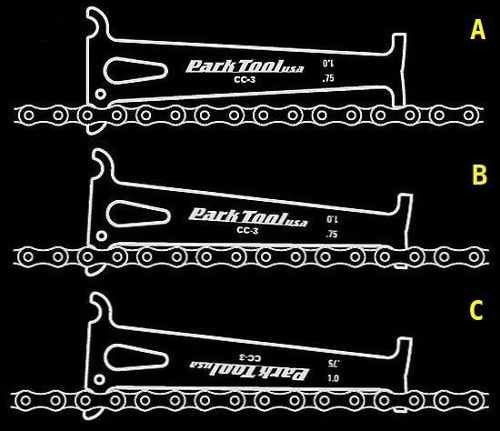 Chave Park Tool Medidor Desgaste Dilatação Corrente P/ Bike