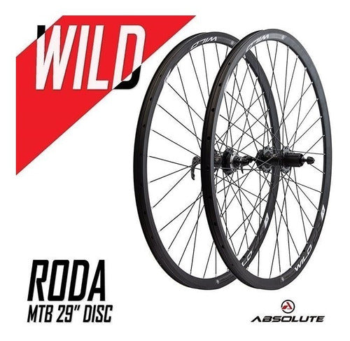 Roda Mtb Aro 29er Absolute Wild Cassete 8/12v Disco Bike 32f