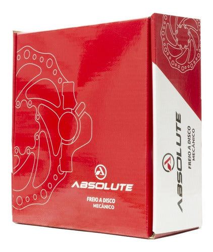 Kit Freio A Disco Bicicleta Discos Pinça Absolute Sem Cubos
