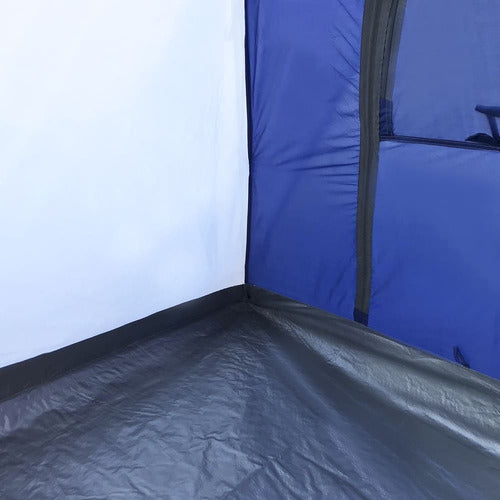 Barraca de Camping Nautika Dome Acampamento 3 Pessoas Coluna Cinza e Azul