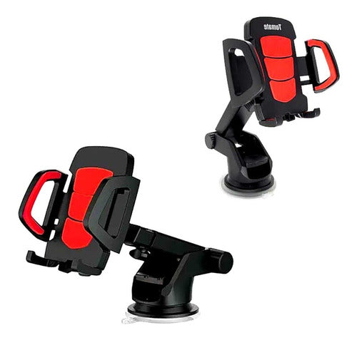 Suporte Para Celular Veicular Painel E Vidro Com Giro 360º