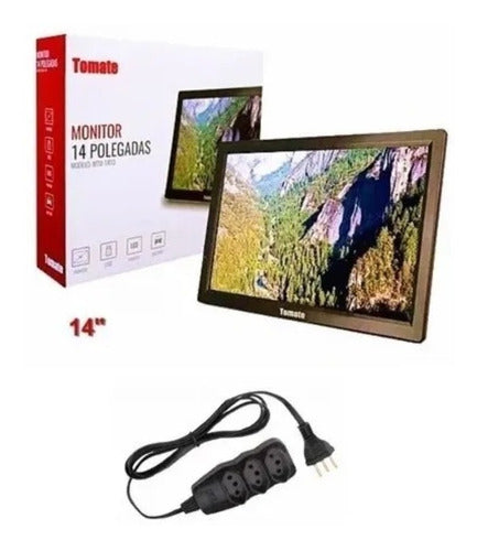 Monitor Tv Portátil 14 Polegadas Hdmi Tomate Mtm-1410