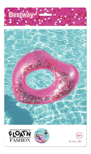 Boia Circular Piscina Glitter A Partir De 10 Anos Bestway