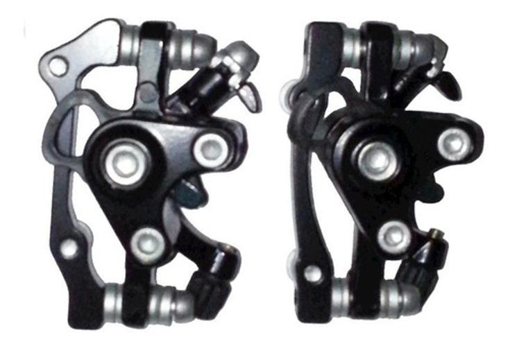 Kit Freio A Disco Bicicleta Discos Pinça Absolute Sem Cubos