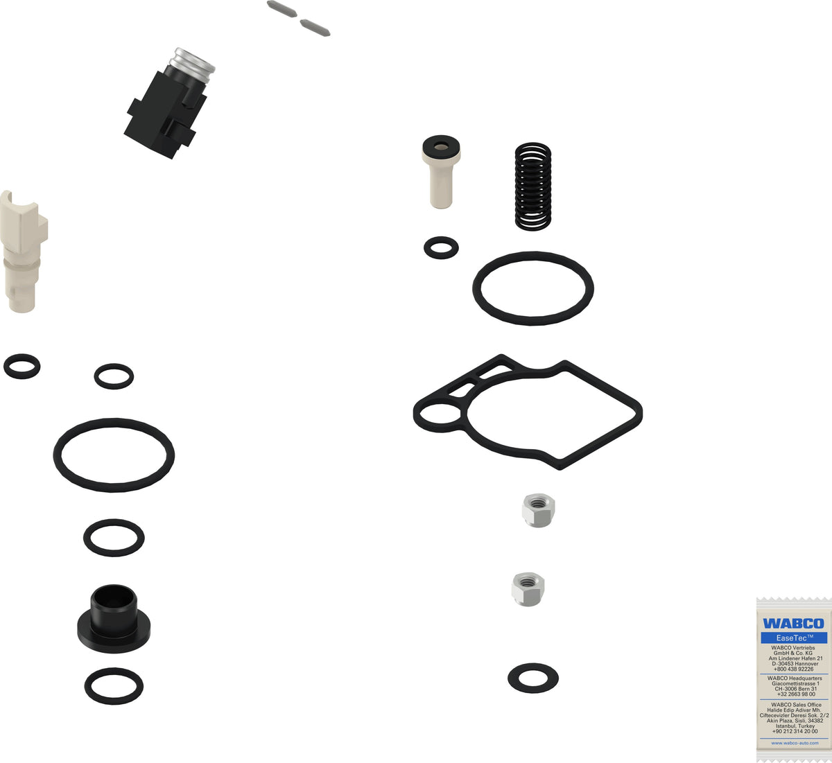 Jogo Reparo Wabco 9617230092 Scania R 114/T 114/P 94/T 124/R 124/P 114/P 124