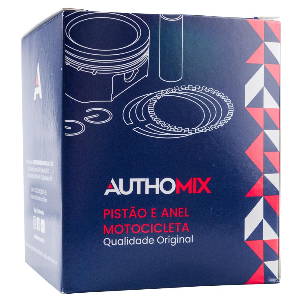 Pistão e Anel Authomix PA71366-50 Honda ML 125/CG 125