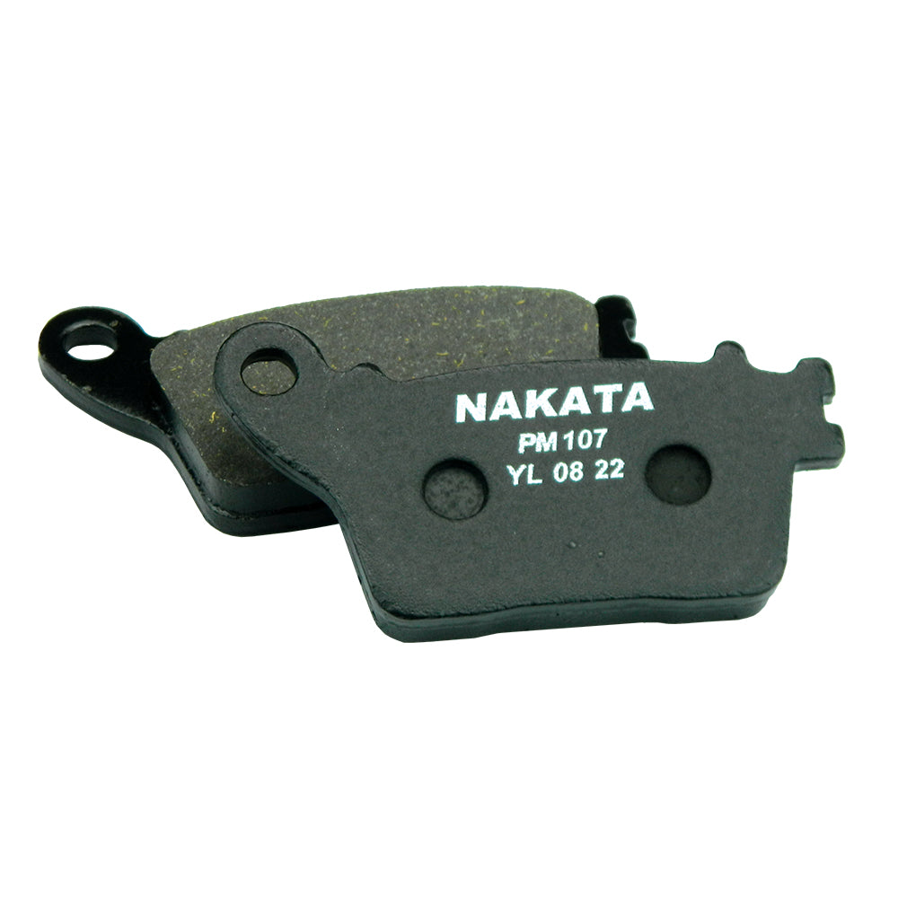 Pastilha de Freio Traseira Nakata PM107 Honda CB 600F Hornet/CBR 600F/CBR 1000RR/CBR 600RR, Kawasaki Ninja ZX-10R, Suzuki GSX-R 750
