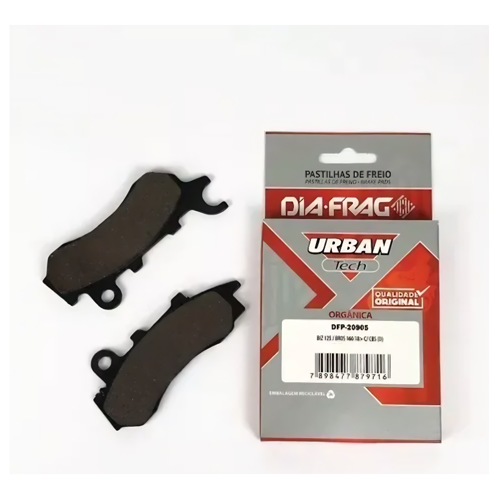 Pastilha de Freio Dia-frag DFP-20905 Honda NXR 160 Bros/Biz 125i