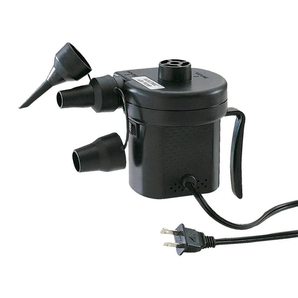 Inflador para Camping Preto Encher Colchões de Ar Potên.110v