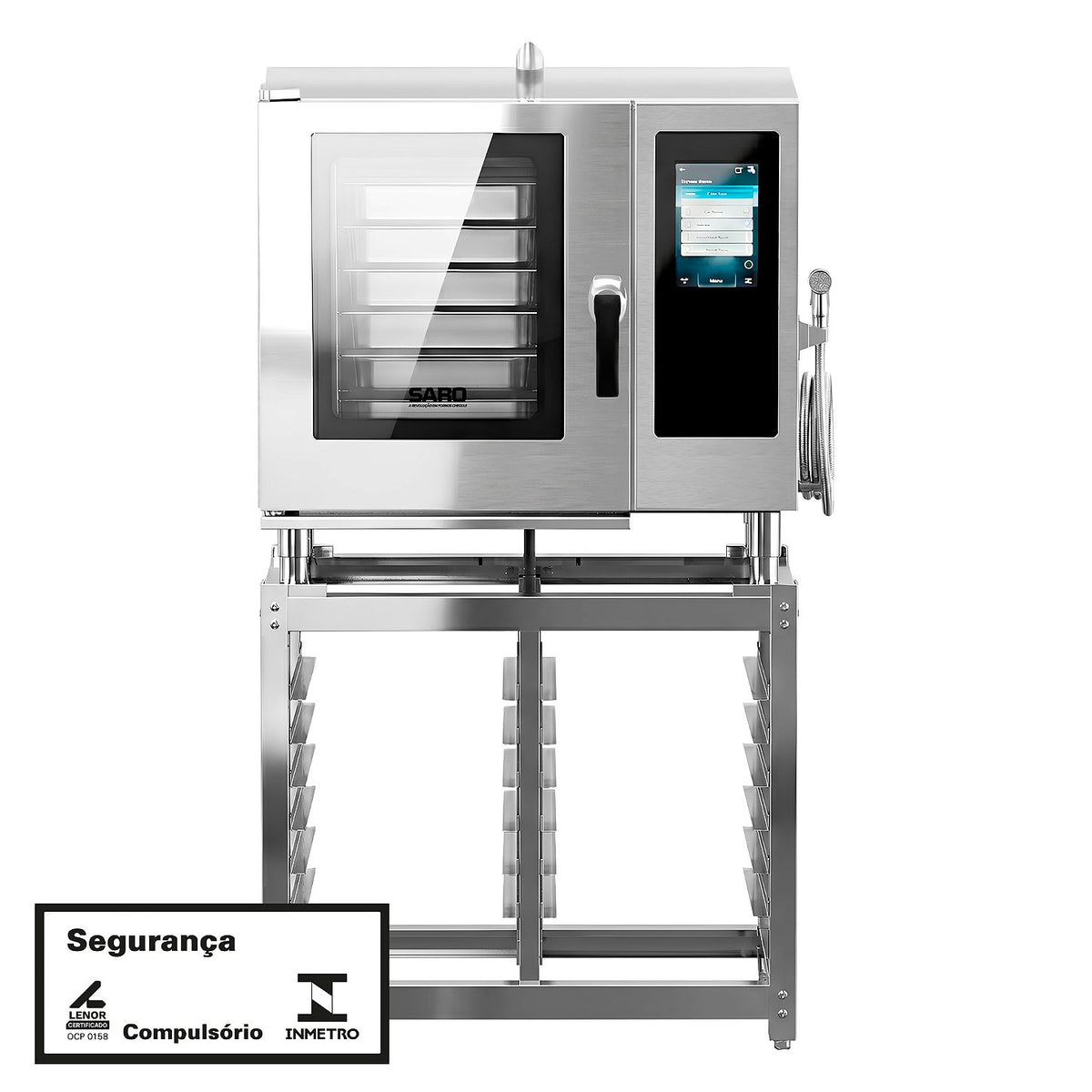 Forno Combinado Saro FTC06 6 GNs Inox Touch Screen Trifásico