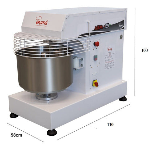 Amassadeira Espiral 40kg 4,0cv 2 Velocidades Trifásica 380v