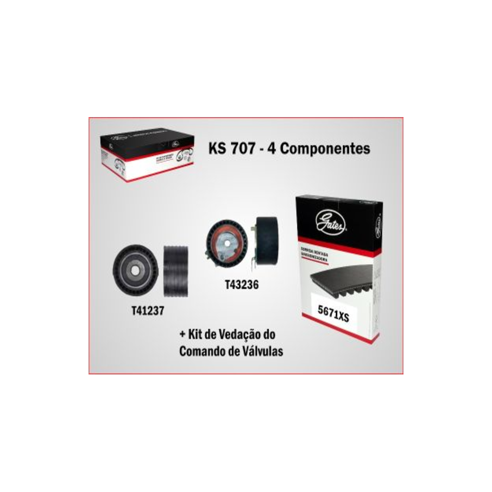 Kit Sincronizadora Gates KS-707 Renault Duster/Oroch/Logan, Nissan Livina
