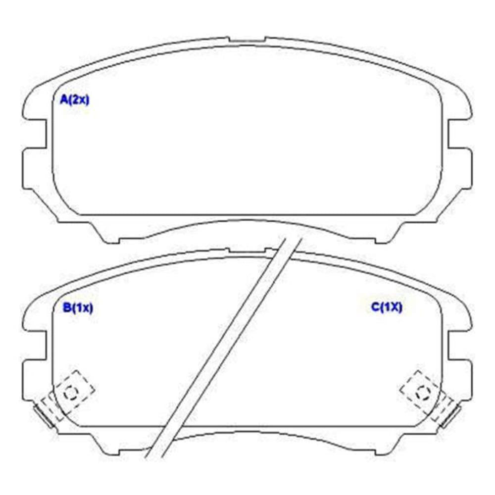 Pastilha de Freio Syl 2274 Kia Sportage/Soul/Magentis/Cadenza, Hyundai Tucson/Coupé/Sonata