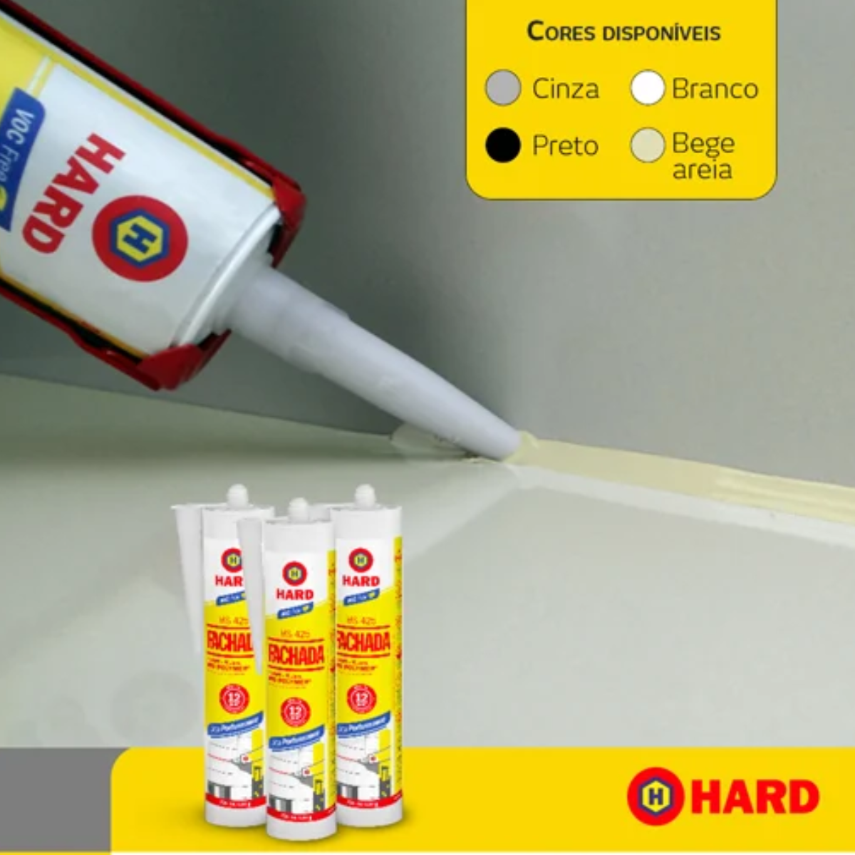 Selante Para Fachada Ms 425 Cores Cartucho 440g - Branco