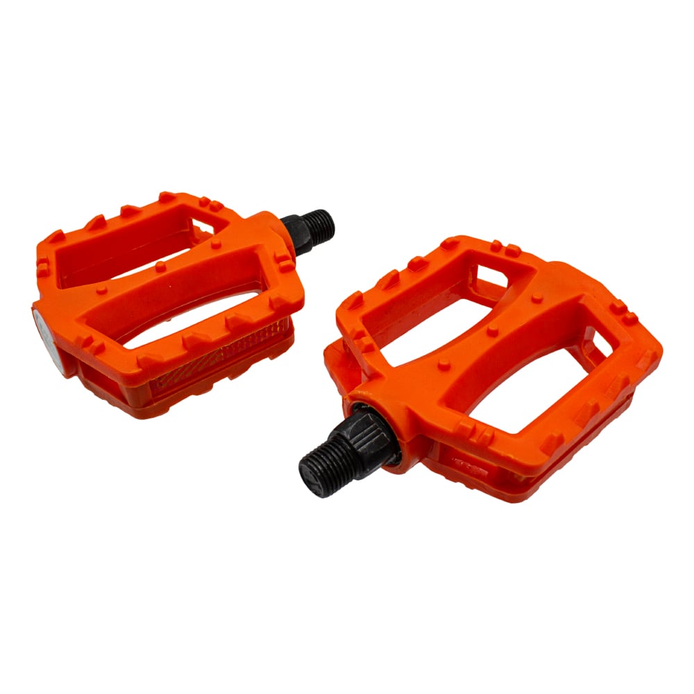 Pedal 1/2 infantil plataforma nylon laranja com esfera